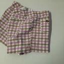 New York & Co. Shorts Womens Size 10 Pink Brown Check Mid Rise Casual Photo 3