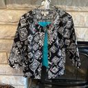 Coldwater Creek blazer size 12 black white Photo 0