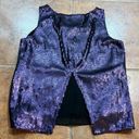 DKNY NWT  Womens Sleeveless Sequin Split-Back Top Purple Size S Photo 8