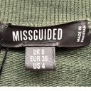 Missguided  Womens MSGD Oversized Crop Sweatshirt 4 Khaki Dark Green Sport Trendy Photo 9