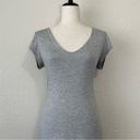 See You Monday  Gray Bodycon V-neck Midi Dress Photo 1