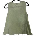 Habitat  cotton light green crinkle textured sleeveless blouse size small Photo 1