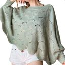 The Moon NWOT & madison by Anthropologie   green sweater size S Photo 0