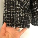 Coldwater Creek Y2K  black tweed blazer wool plaid checkered textured women large Photo 10