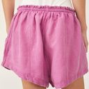 Free People Mirella Cinched Short In Pink Plum Linen Shorts Size S Photo 5