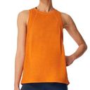 Sweaty Betty  Pacesetter Running Tank Top Round Neck Curved Hem Orange M Photo 0