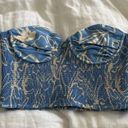 ZARA Linen Cropped Strapless Top Photo 0