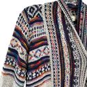 Harper Haptics Holly  Boho Multicolored Fringe Knit Long Cardigan Sweater Photo 9