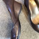 Me Too  Suri brown leather wedge flats size 8 Photo 2