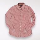 Tommy Hilfiger Long Sleeve Button Down Blouse Striped Cotton Small Photo 8