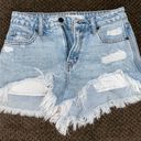 Hidden Jeans Distressed Fray Jean Shorts Photo 0