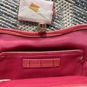 Banana Republic Coral Crocodile Embossed Leather Clutch Photo 5