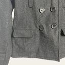 American Eagle  Dark Gray Utilitarian Wool Pea Coat Size M Photo 4