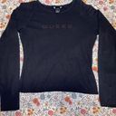 Guess Vintage Black Long Sleeve Top Size M Photo 0