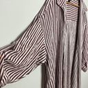 Torrid | Long Striped Collared Open Front Top sz 3 Photo 4