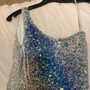 Prom/ Formal Dress Silver Size XS Photo 2