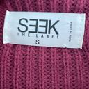 SEEK the Label Women  red oversized cowl sweater small Photo 1