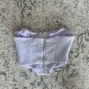 White Fox Boutique White Fox Light Purple Strapless Corset Top Photo 1