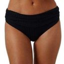 Melissa  Odabash Bel Air Bikini Bottoms Size 6 Black Ribbed Photo 0