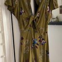 Urban Outfitters Kimichi Blue Floral Olive Romper Photo 1