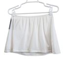 Klassy Network  Tube Top Mid-length Crop White Brami Built in Bra Sz Large Photo 2