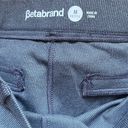 Betabrand  Straight Leg Classic Dress Pant Yoga Pants Gray Stripe MP Photo 9