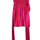 Maeve  by Anthropologie Pink Bow-Tie Satin Mini Dress Women’s size US 4 NWT Photo 8