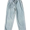 Reformation  26 Paper Bag Barrel Jeans Light Waist Ankle Belt High Rise Tapered Photo 4