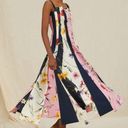 Oscar de la Renta  Mixed Floral Print Poplin Sleeveless Midi Dress NWT Size 6 Photo 2