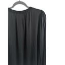 Edge S' Women's Medium Black Long Sleeve Crew Neck Formal Casual Blouse Photo 14