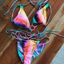 Agua Bendita  Vini Lake Top Portolla Bottom Tie Dye Bikini Swimsuit Size Medium Photo 0