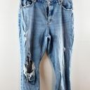 Abercrombie & Fitch  The Dad High Rise Curve Love Button Fly Jeans Blue 18 Photo 5