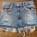 Guess  Women's Claudia High Rise Denim Shorts 28 Photo 0