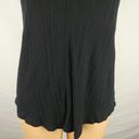 Free People We the  Faye Ribbed Keyhole Blouse Tank Top Shirt Black Sleeveless XS Photo 4