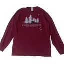 Shenandoah National Park Vintage Long Sleeve Embroidered Tee Red Size M Photo 0