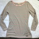 Matilda Jane  Off The‎ Grid Long Sleeve Tunic Top Pink Green Stripes Women's M Photo 9