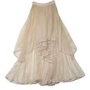 Free People NWT  Keep Me Tutu Maxi in Shell Sheer Tulle Skirt 0 Photo 3