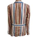 Frame  Revolve Multicolor Linen Striped Lightweight Blazer size 6 Photo 7