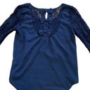 Blu Pepper  boutique bow back blue blouse Photo 1