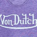 Von Dutch  Violet & Purple Short Sleeve Raglan Baby Tee Photo 1