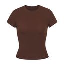 SKIMS FITS EVERYBODY SHORT SLEEVE TSHIRT COCOA SMALL Photo 0