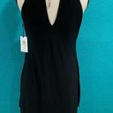 Kensie New with tags  black draped snake chain halter dress in size 2 Photo 5