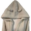 Gilly Hicks Hollister |  White Sleep Sherpa Robe with Ears on Hood Size XS/S Photo 4