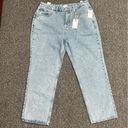 Good American 𝅺 Good 90's Duster Crop Straight Leg Jeans Indigo 101 Size 14/32 Photo 4