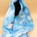 Vintage Blue  Cloud Violet Mixed Media Rectangle Long Scarf/Wrap Photo 4