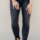 Carly Jean Los Angeles Carly Jean Blake skinny jeans black wash distressed size 5 Photo 0