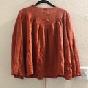 PPLA Boho hippie indie bohemian festival burnt orange bell flounce sleeve v-neck top blouse w/tassels  Similar to free people, anthropologie Photo 1