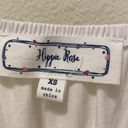 Hippie Rose  cropped white short sleeved top with eyelet and bows Photo 1