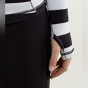 Lululemon  Base Runner Long Sleeve in Straightup Stripe Black White Photo 3