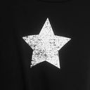 Gottex  Womens Crew Neck Short Sleeve Star Basic Tee, Athleisure Top Black S Photo 1